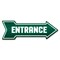 Signmission Entrance Arrow Decal Funny Home Decor 24in Wide D-A-8-999880 - alternate 1